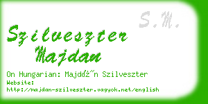 szilveszter majdan business card